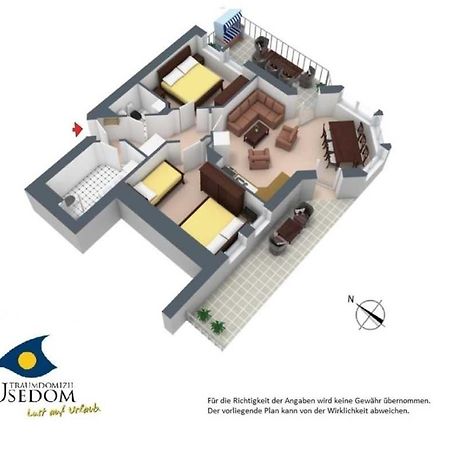 Duenen-Residenz B 05 Apartment Heringsdorf  Luaran gambar